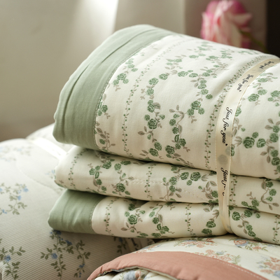 双层纱夏棉花内里夏凉被