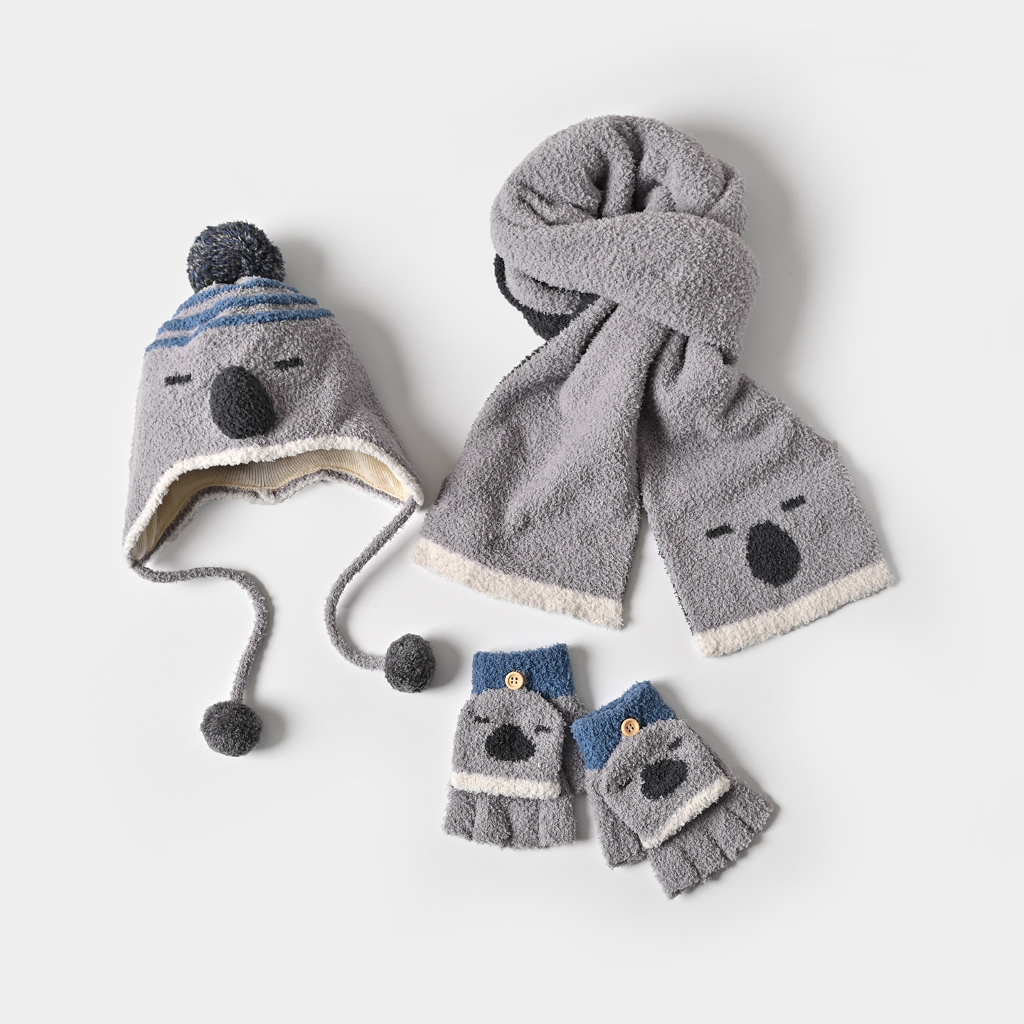 萌趣多多抱耳帽 围巾 手套单件拍  秋冬儿童针织男女童护耳帽,童装/婴儿装/亲子装,多件套 帽子、围巾、手套等组合,淘宝优惠券,粉丝福利购,淘宝优惠卷