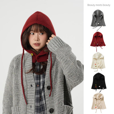 秋冬百搭造型假领子帽子