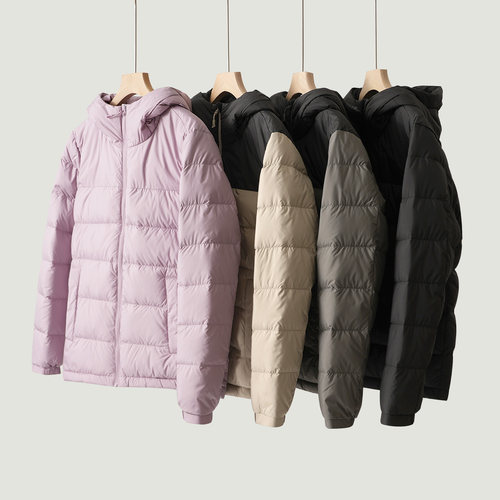 情侣款轻盈保暖90白鸭绒外套