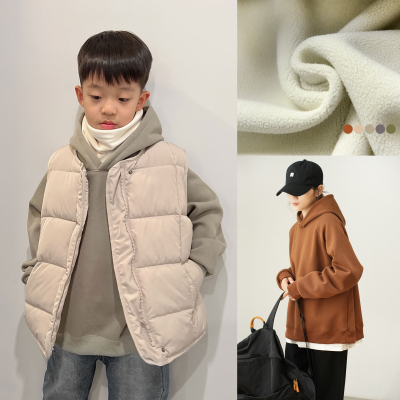 一体绒纯棉卫衣水沐良品儿童帽衫