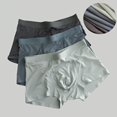 桑蚕丝7A抑菌男士 内裤 60支兰精莫代尔 三条装 无痕柔软平角裤