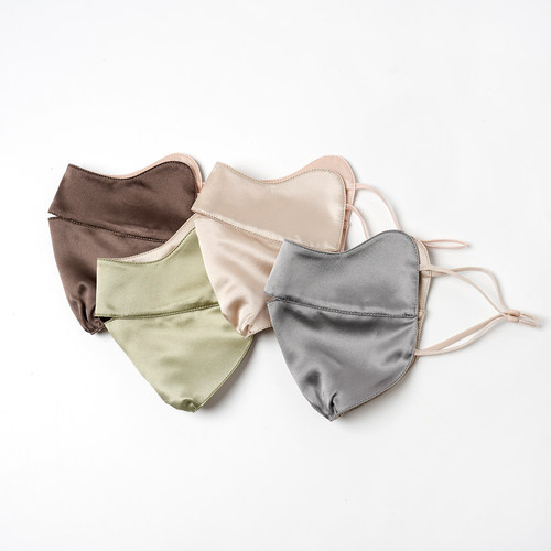 UPF50+真丝女士防晒猫型口罩