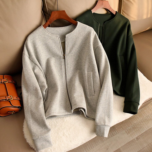 日系廓型全棉毛圈外套水沐良品