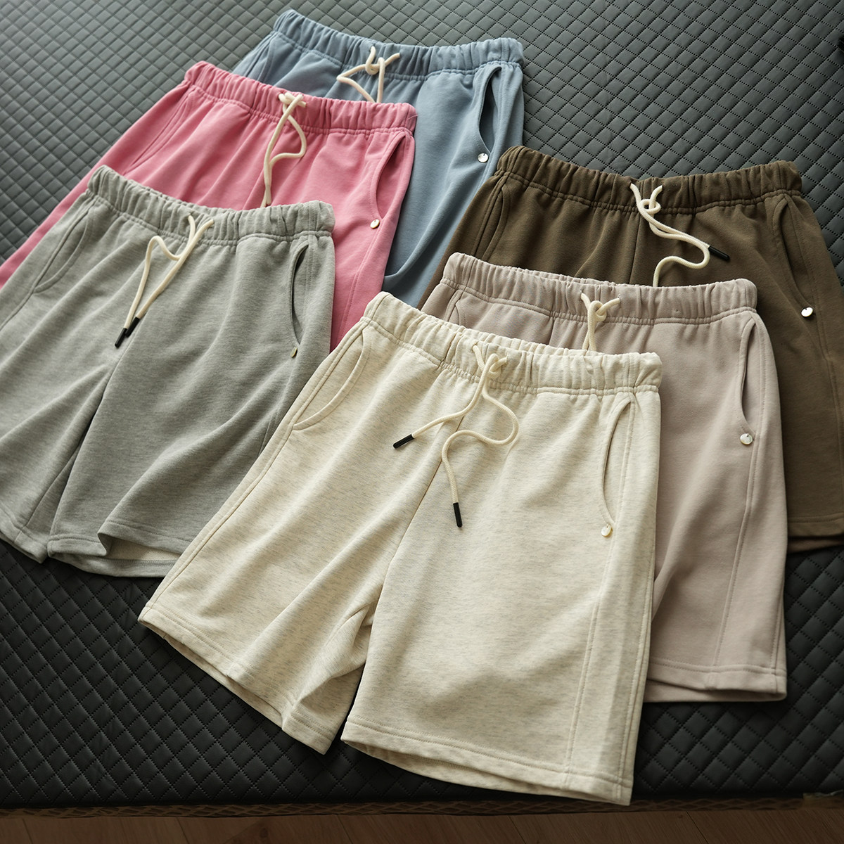 女士毛圈运动短裤 H型显瘦五分裤 直筒高腰中裤 山东网店夏款女装,女装/女士精品,休闲裤,淘宝优惠券,粉丝福利购,淘宝优惠卷