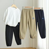 防泼水儿童快干运动裤 童装 男童女童收口卫裤 春秋款 170大童 A类