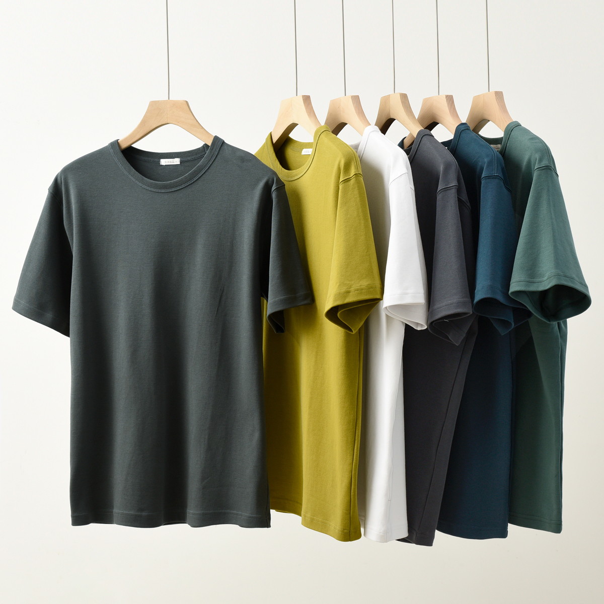 水沐良品短袖基础款男士纯棉T恤