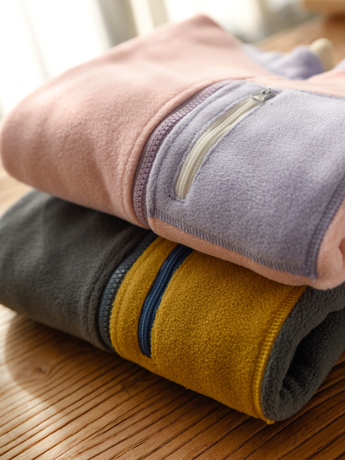 중형 및 대형 아동용 겨울 의류 용 가디건 대비 소년 소녀 용 양면 폴라 플리스 아동용 스탠드 칼라 따뜻한 재킷