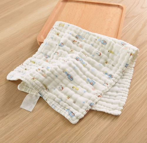 Хлопковое марлевое полотенце для новорожденных, флуоресцентное средство детской гигиены для младенца