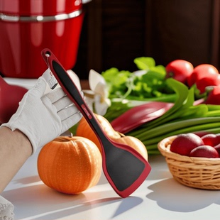 博朗菲食品级硅胶不粘锅平底锅炒菜锅铲汤勺耐高温220度