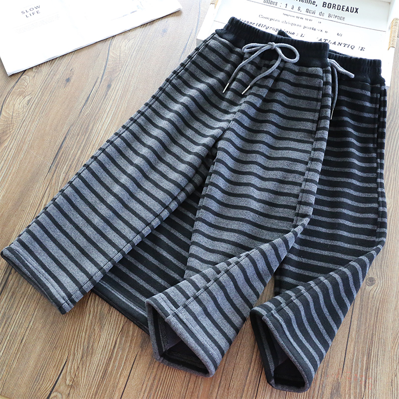 条纹运动裤儿童裤子休闲裤