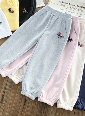 洋气童装|女童运动裤2026春装新款休闲裤春秋中小学生校服卫裤男