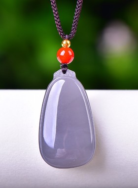 特色和田玉青海老坑料高冰烟紫色油润细腻结构紧致平安牌子D15492