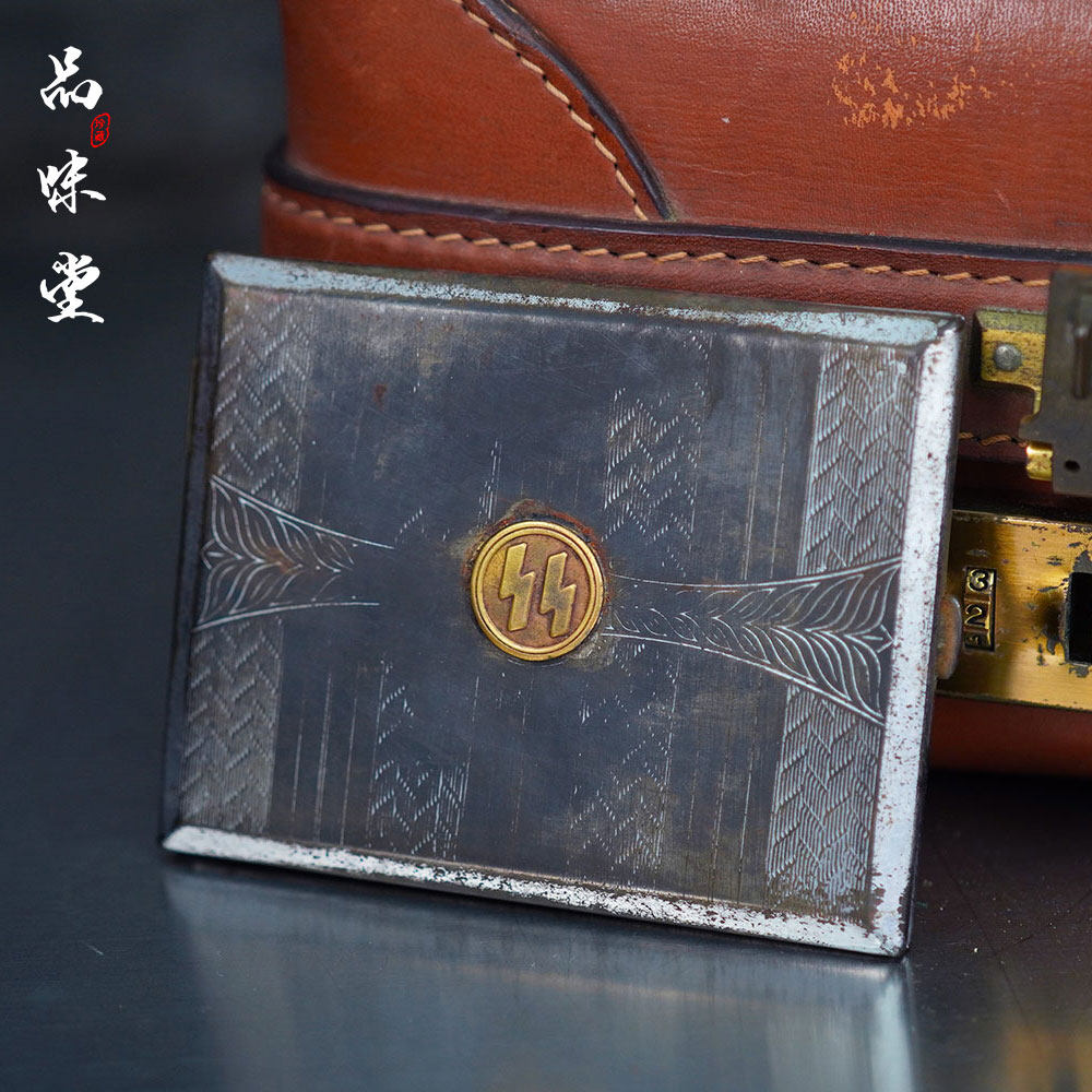 1940年代二战德国双闪电JG古董RZ烟盒烟具便携战争历史收藏孤品