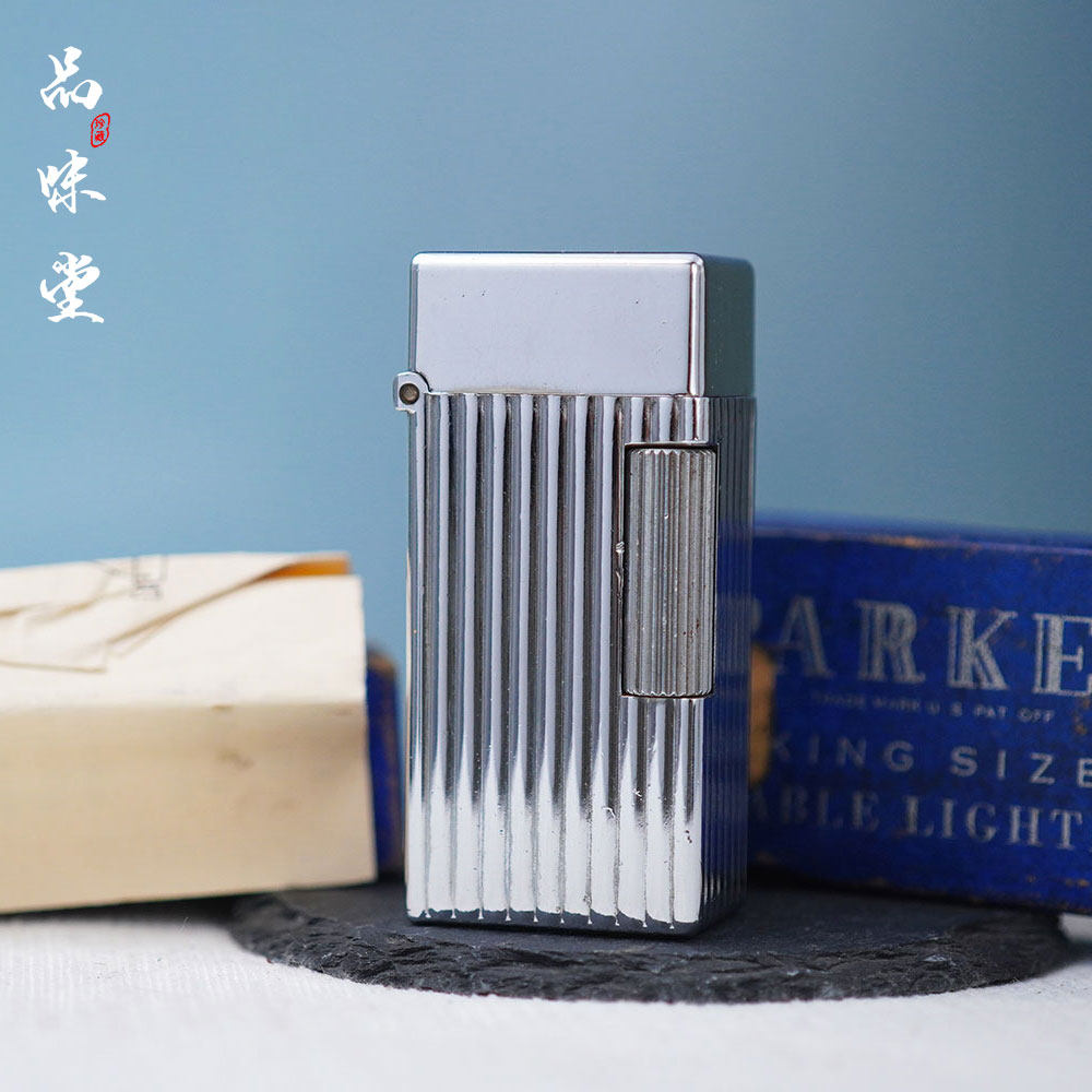 1940年美国PARKER派克帕克纯铜大号翻盖古董煤油打火机经典盒说全