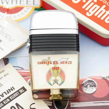 1963年美国SCRIPTO兄弟会共济会油壶机古董超长待机打火机煤油机