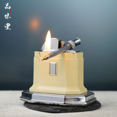 1935年美国RONSON朗森TOUCH-TIP火柴杆机古董打火机触压万次火柴