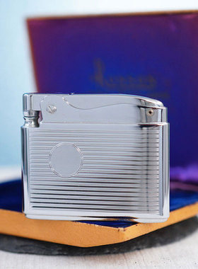 1940年美国RONSON朗森纯铜镀铬磕头机煤油古董打火机老式复古烟具