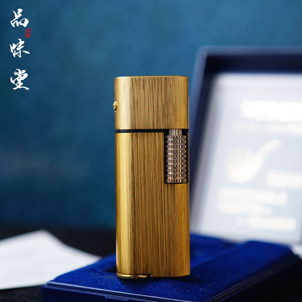 1980年代日本NESOR升降锁扣式烟斗机气体机充气打火机斜火焰独特