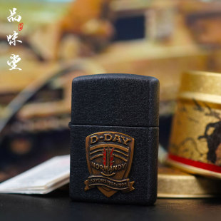 1994年美国zippo芝宝诺曼底登陆D-DAY打火机C94年度黑漆黑裂老机