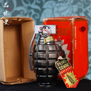 1950年代日本Prince手雷造型玩具自动煤油古董打火机独特个性收藏