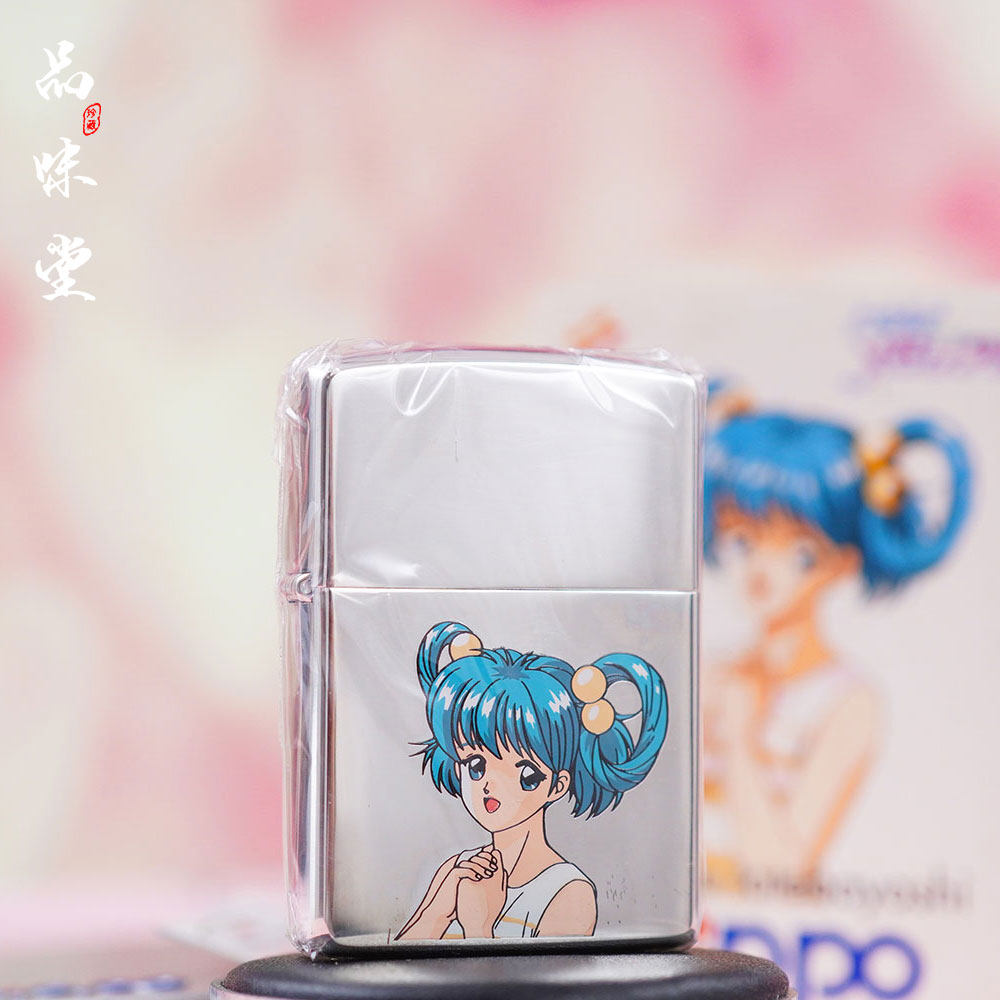 1996年美国zippo芝宝动漫主题少女煤油打火机限定版防风萝莉绝版