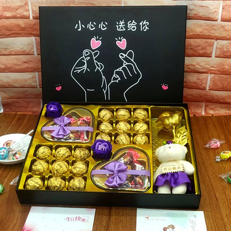 德芙巧克力礼盒装母亲节礼物送妈果仁巧克力