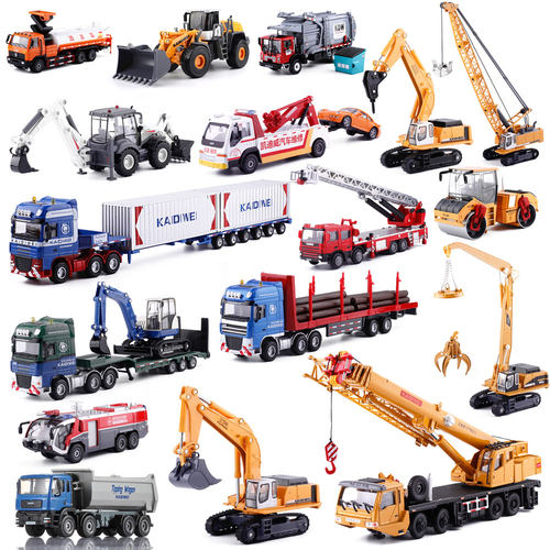 玩具套装挖掘机凯迪威汽车模型