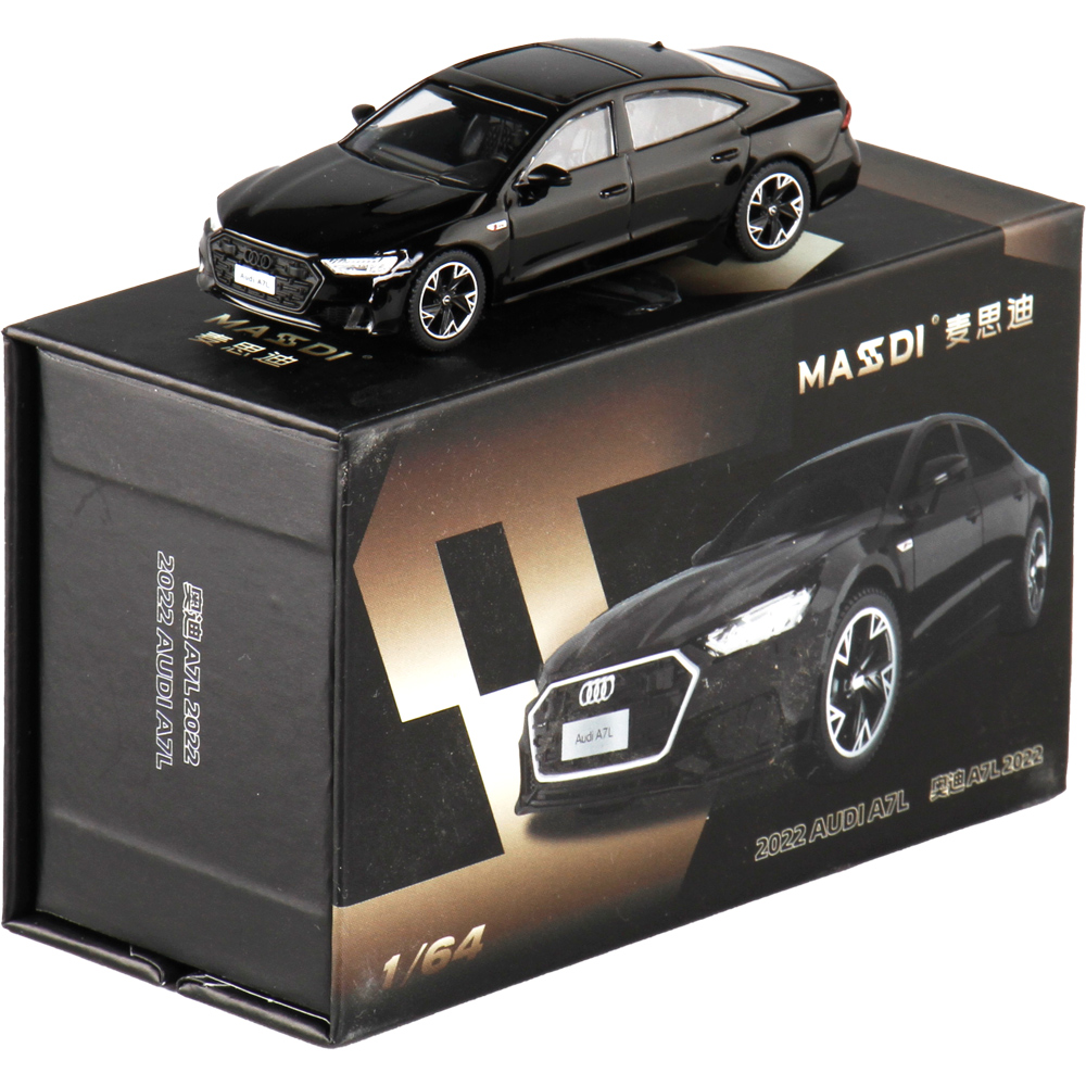 仿真1:64奥迪A8L/A7L合金车模型轿车儿童玩具车收藏摆件