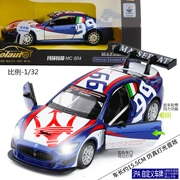 Mô phỏng kim loại Colorper 1:32 Maserati MC GT4 Kéo lại xe hợp kim Rally Racing Đồ chơi trẻ em - Chế độ tĩnh