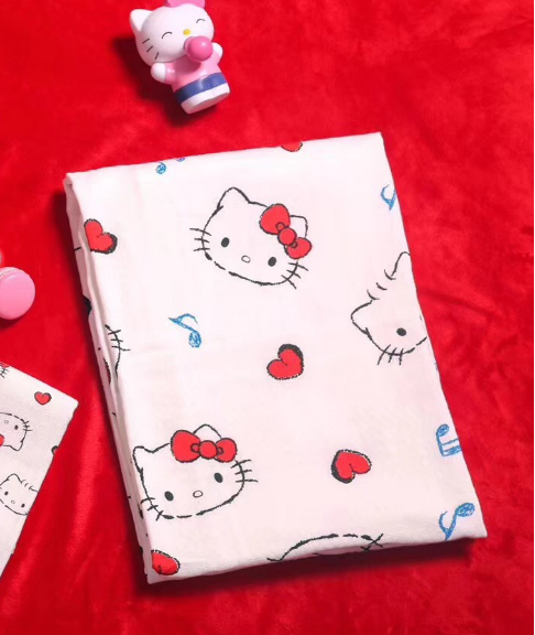 hello kitty 婴儿浴巾纯棉纱布宝宝浴巾新生儿全棉加厚抱被毛巾被