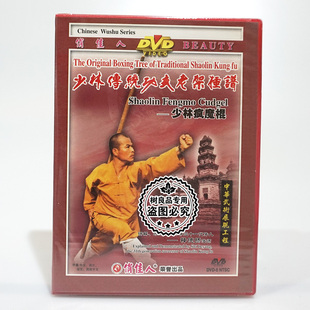 正版少林传统功夫老架捶谱 少林疯魔棍1DVD碟片 主讲：释德扬