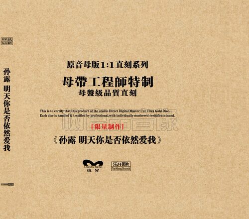正版乐升唱片孙露 明天你是否依然爱我 高品质1：1母盘直刻 CD