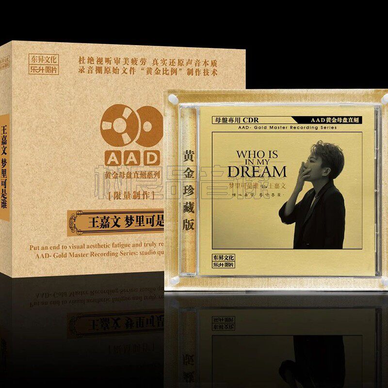正版乐升发烧唱片 王嘉文 梦里可是谁 AAD黄金母盘1：1直刻系列CD