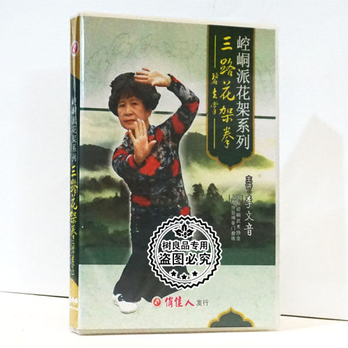 俏佳人正版武术光盘 崆峒派花架系列 三路花架拳碧去掌1DVD李文音