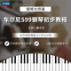 先恒正版 钢琴大师车尔尼599钢琴初步教程DVD碟片学习视频U盘