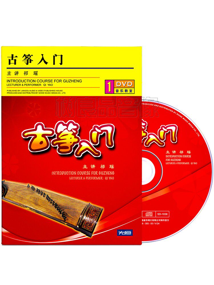 正版祁瑶古筝入门视频教程初学者自学教学零基础光盘1DVD碟片