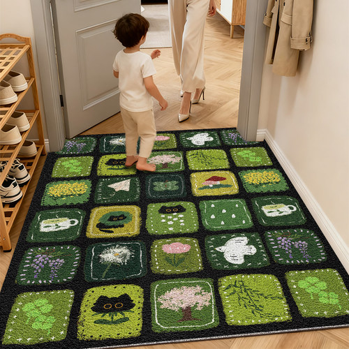 入户门丝圈蹭土耐脏防滑pvc地垫