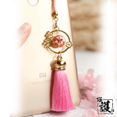 手机链女挂绳高端短款 可爱精致铃铛古风流苏u盘吊坠挂件挂饰挂坠