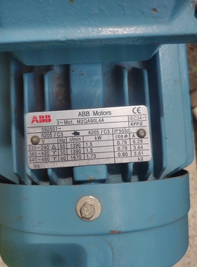 ABB三相异步标准电动机 M2QA90L4A 1.5KW 4极 3 M2QA092501-ASA