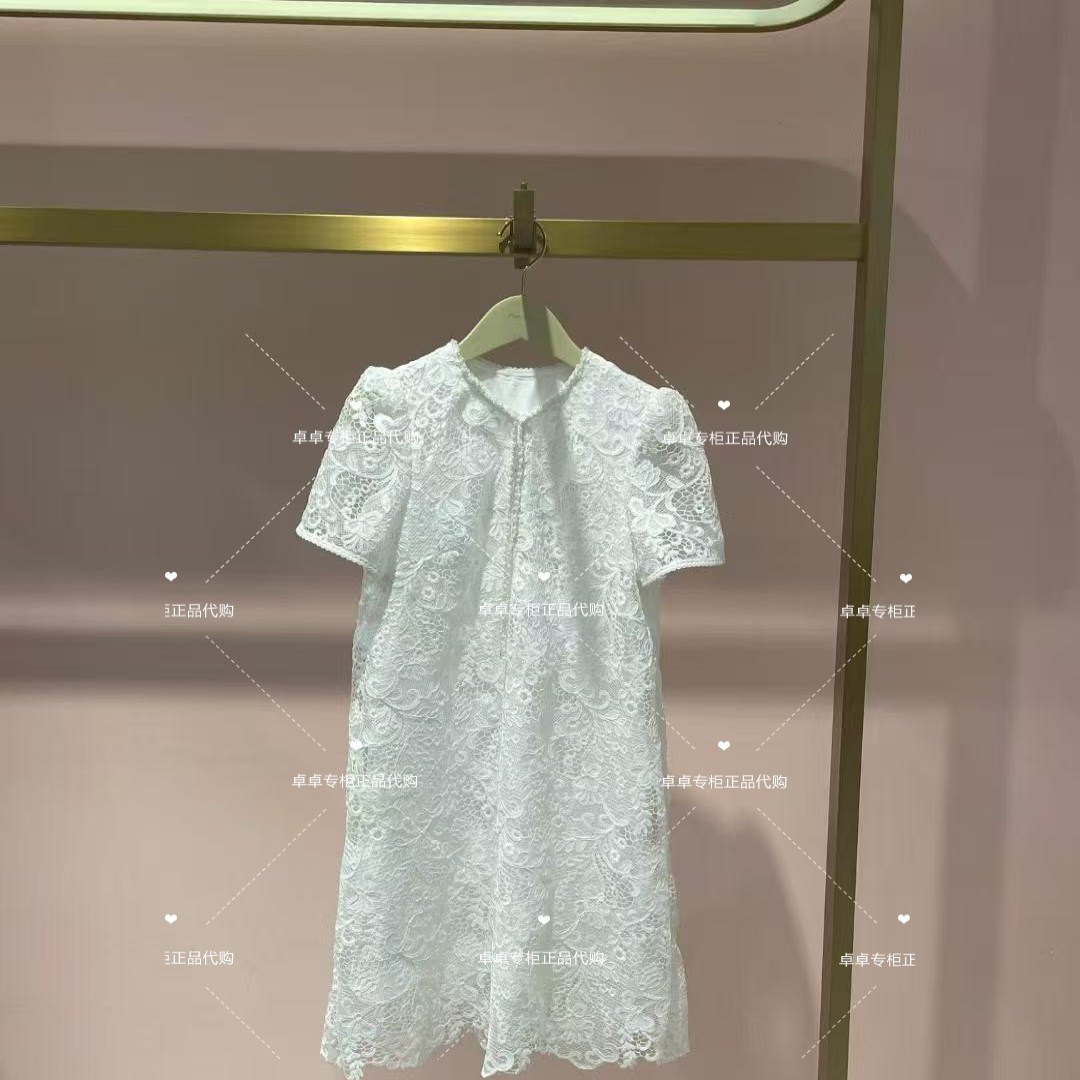 4折欧家专柜2025新女夏连衣裙蕾丝绣花法式礼服裙2SN2084150现货