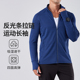 专业跑步外套秋冬季 保暖速干上衣 男女运动夹克软壳马拉松训练长袖