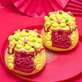 聚宝盆馒头胶东花饽饽特产纯手工花馍非遗山东上供过年礼盒送礼