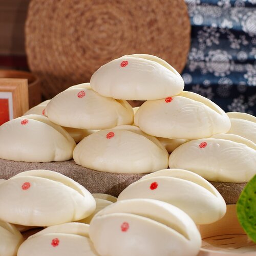 莲子馒头胶东花馍手工南瓜枣饽饽