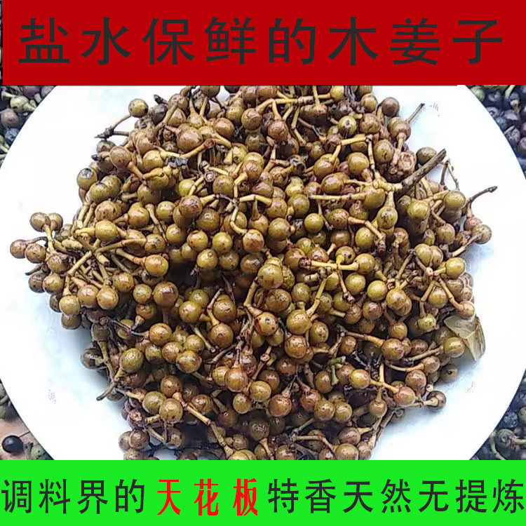 泡盐新鲜木姜子野生山胡椒江西山苍子椒子木酱子香料界天花板