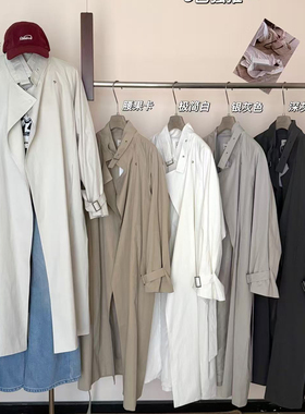 世新-长款风衣用料足南北通卖风衣(配腰带)62018