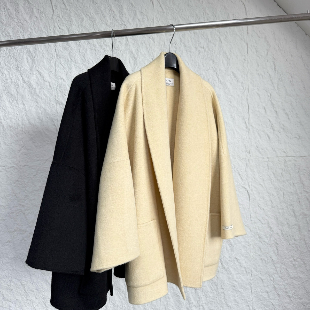 Cecil绒双面绒大衣宽松大码羊毛外套DLDY88070