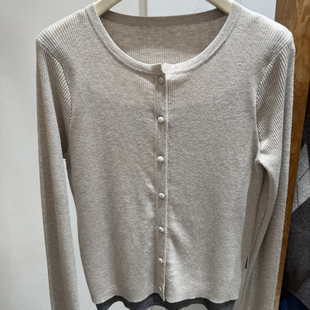 依诺仟金 含30.7羊毛 F55 针织开衫 Cecil假两件设计感修身