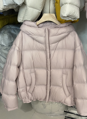 Cecil冬上新简约韩系连帽绗缝保暖羽绒服外套258518