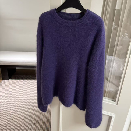 Cecil围感复古毛绒绒洋气宽松慵懒保暖毛衣毛F772